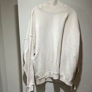 Abercrombie & Fitch White Turtleneck Sweater Oversized Knit